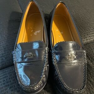 Blue Coach Loafers